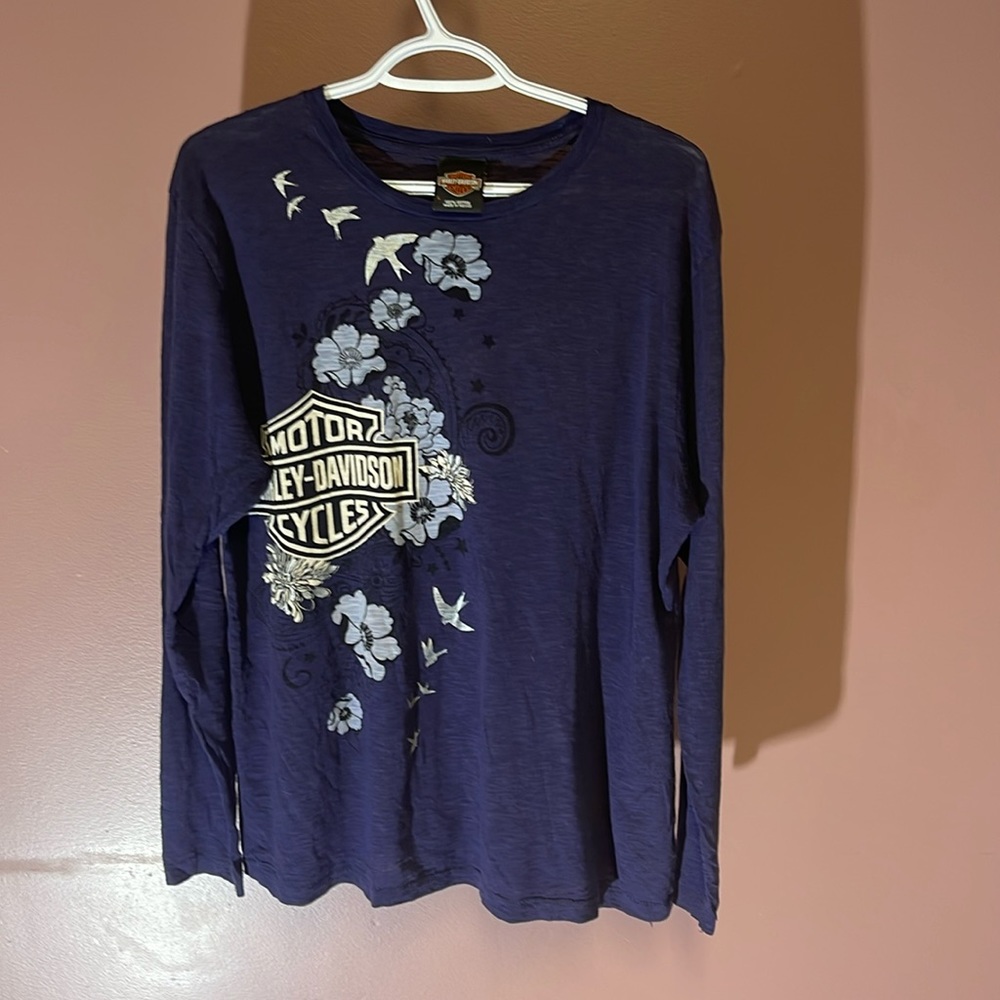 Women’s Kalispell, Montana Harley-Davidson Long Sleeve Shirt size L